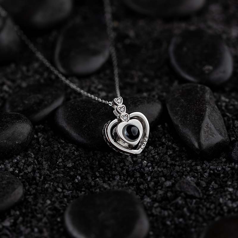 Silver Necklace "I love you"